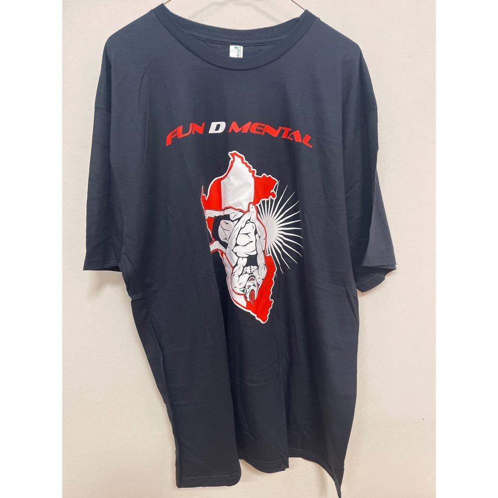 Fun D Mental MMA Fight To Finish Graphic T-Shirt Organic Cotton Black 2X